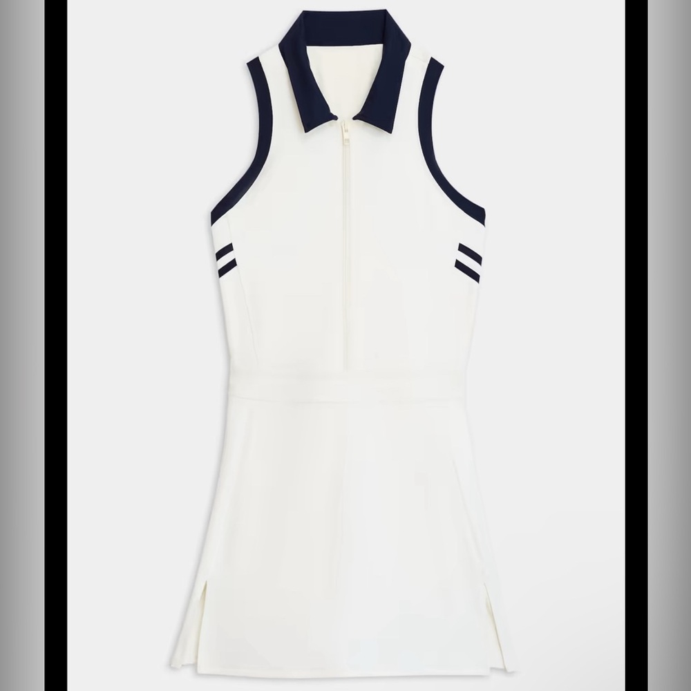 Splits59 Tennis Dress - White & Navy - Size L - NWT